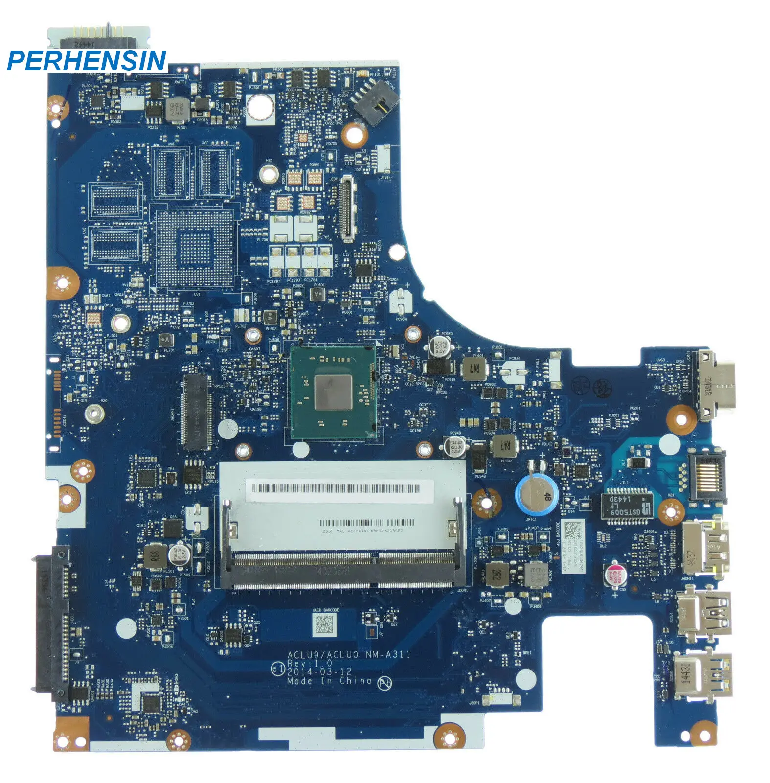 

Для Lenovo G50-30 материнская плата ACLU9 NM-A311 Celeron N2840 5B20G91612 5B20G91636