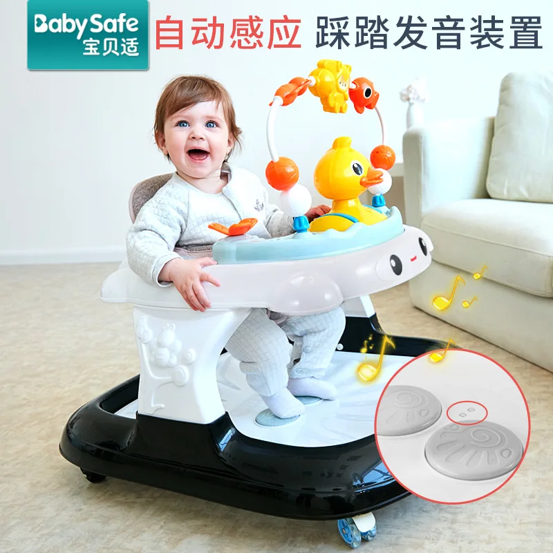 

Babysafe Multifunctional Baby Walker With Wheel Baby Walk Learning Anti Rollover Foldable Wheel Walkers Baby Seat Car