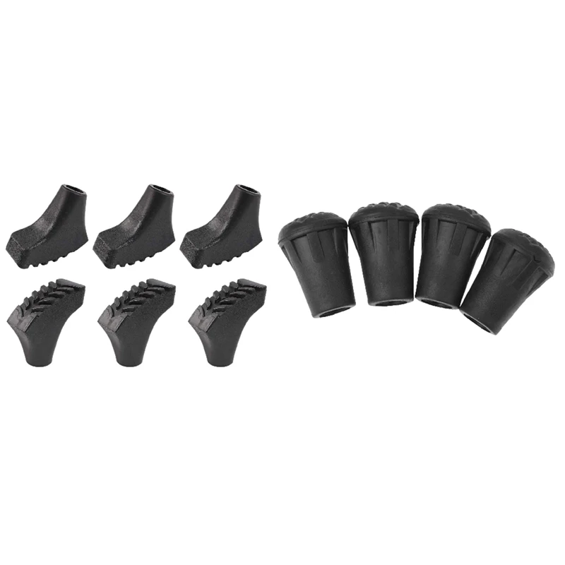 

2 Set Walking Stick Caps Trekking Pole Caps and Tips End Alpenstock Head Cover for Hiking Trekking Stick, A & B