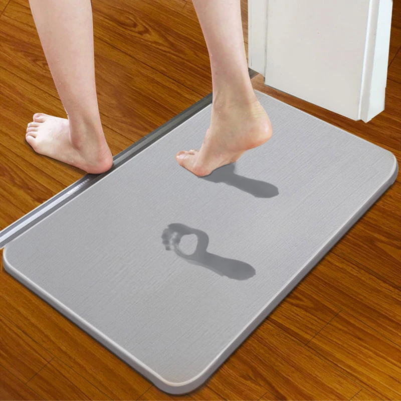 

Грязевые коврики для ванной с диатомом, быстропоглощающие воду коврики для ванной, Нескользящие коврики для ванной на пол, аксессуары для в...