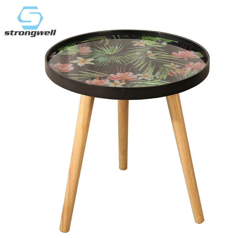 Strongwell скандинавский Маленький журнальный столик деревянные диванные боковые