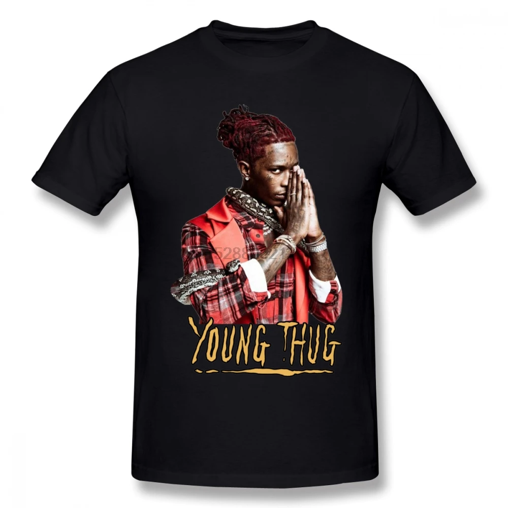 Hipster Young Thug Rap Vintage T Shirt Family Men T-shirts Cotton Big Size Short Sleeve Custom Mens Shirts |