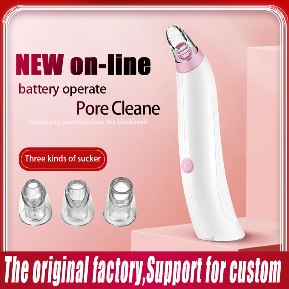 

Electric Facial Blackhead Remover Vacuum Suction Skin Deep Nose Pore Cleaner with Three Kind Suckers Clean Skin Care Tool