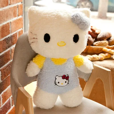 blue 30-60 см Kawaii стоячие коты мягкие Мультяшные аниме плюшевые игрушки милые куклы для малышей, милая Подушка для детей, подарки для детей - Цвет: blue