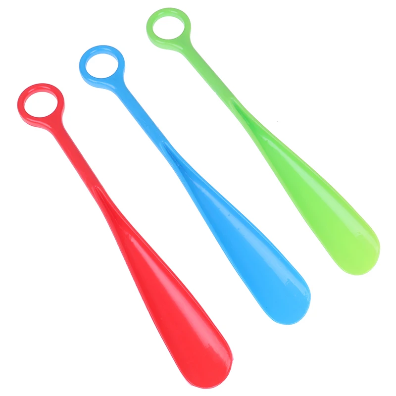 

3Colors Artifact Pull Pumping Shoes Shoes Spoon 30cm Shoe Horn 30cm Plastic Shoes Horn 1PCS