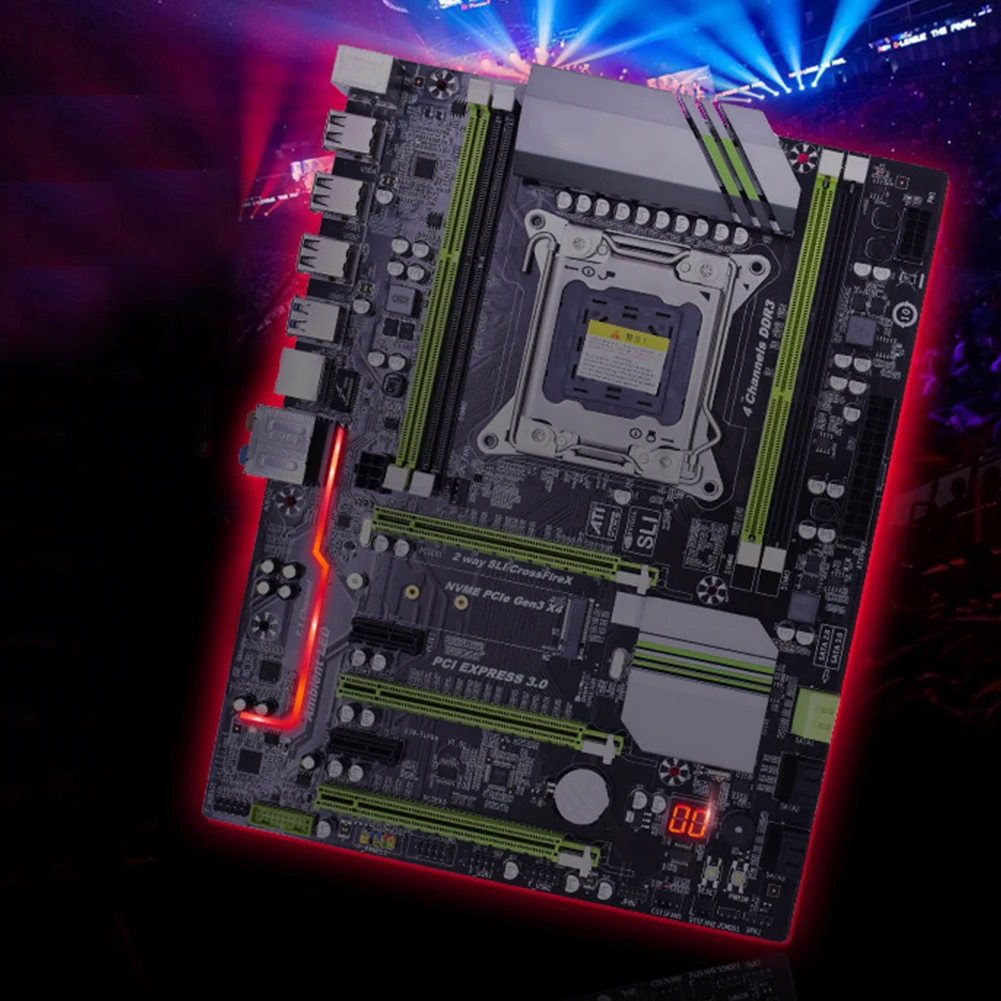 Turbo Boost SATA 3 0 REG LGA 2011 основная плата Настольный светильник для компьютера USB ATX DDR3 ECC