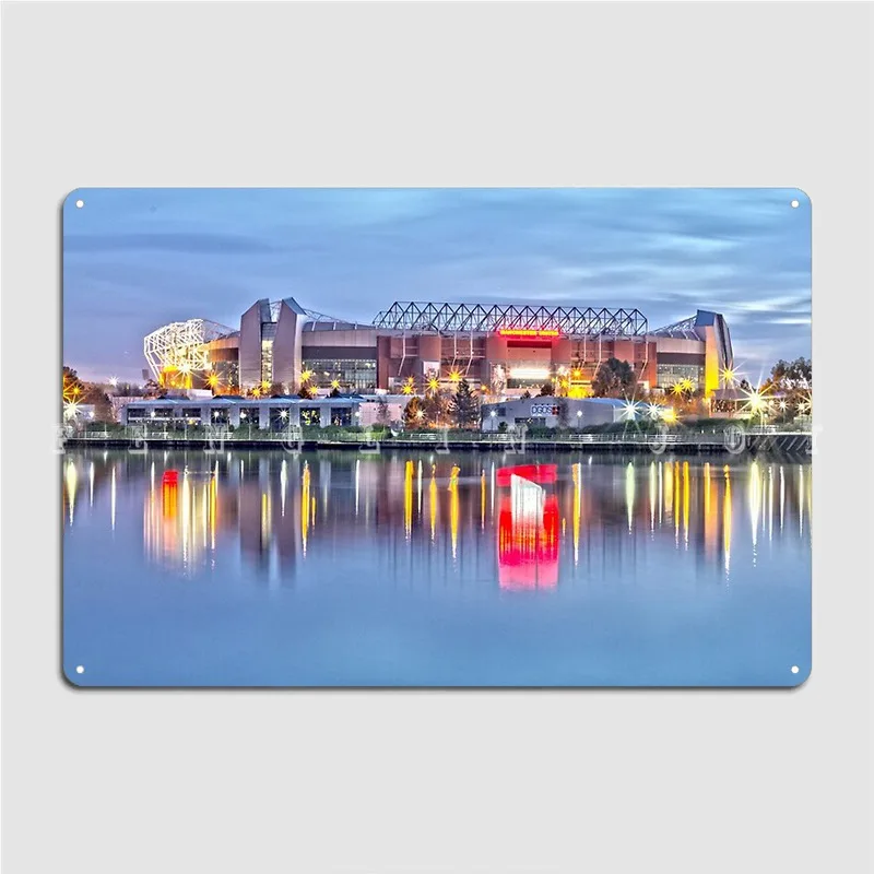 

Old Trafford Metal Sign Wall Mural Wall Custom Wall Decor Tin Sign Poster