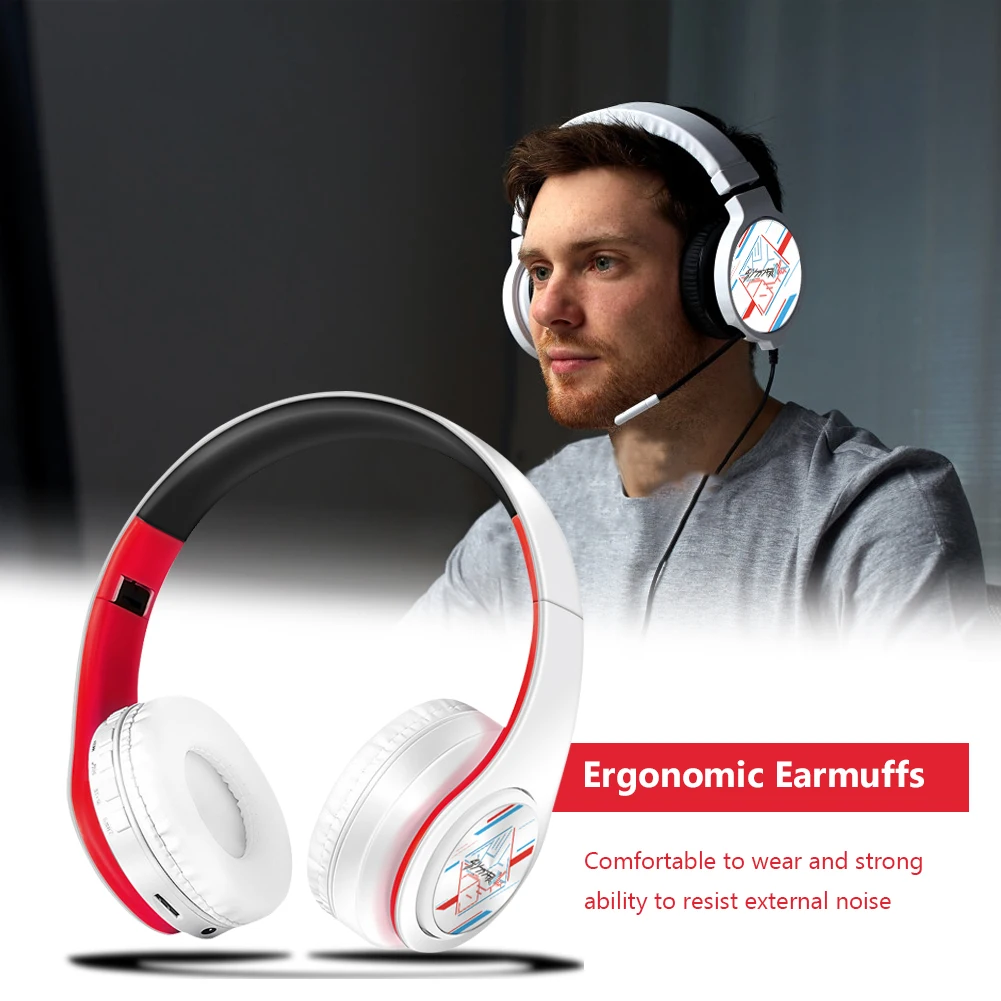 

Anime Headset Wired Stereo Headphone Wireless Bluetooth 5.0 for Gaming Music Channel Gaming Music Earphones for PC Stereo