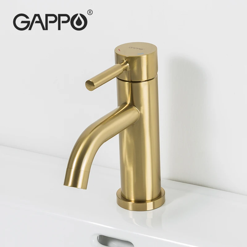 

Gappo Gold Hot Water Brass Mixers Black Faucet Mixer Bathroom Torneiras Waterfall Basin Faucets Bathroom Single Handle Faucet
