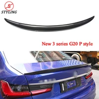 m340i 330i carbon fiber spoiler for bmw new 3 series g20 rear trunk spoiler wing 320d 2018 2019 pcs m4psm style glossy black