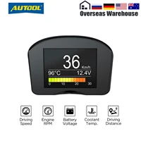 autool x50 plus multi function obd car head up indicator digital obd 2 hud meter auto alarm water temperature gauge speed