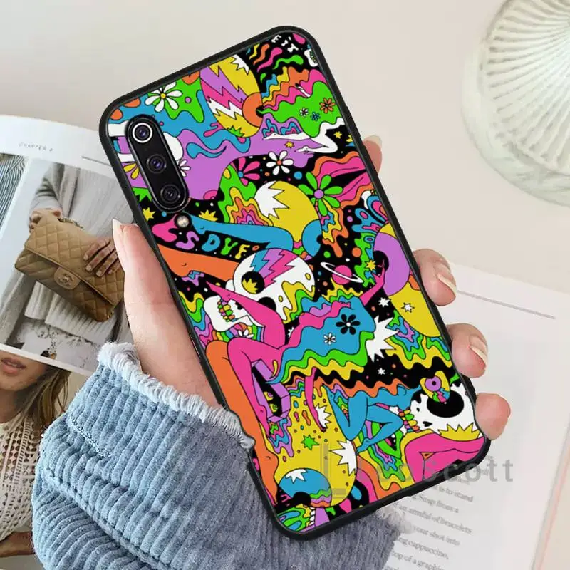 

Colourful Psychedelic Trippy Art Phone Case For Xiaomi Redmi 7 9t 9se k20 mi8 max3 lite 9 note 8 9s 10 pro