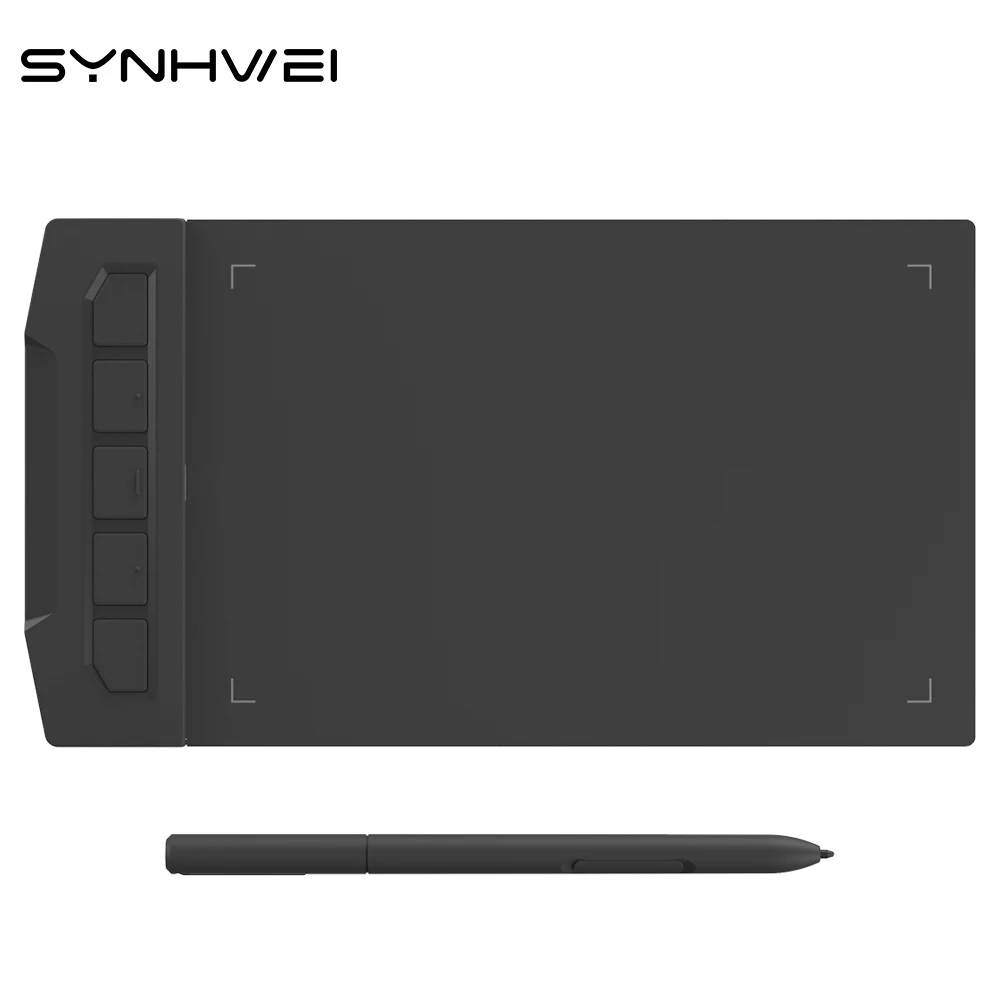 SYNHWEI X1 6 дюймов Графика планшет для рисования Osu игра 8192 уровень Батарея