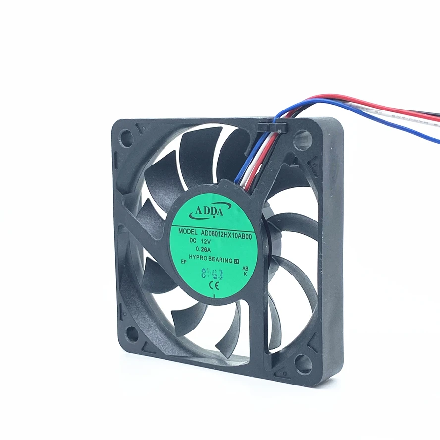Охлаждающий вентилятор ADDA 6010 60 мм 60x60x10 подшипник Hypro ультратонкий тихий