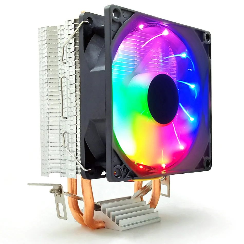 

Ventilateur De Refroidissement Rvb Réglable Vitesse Ajuster LED Double Halo Ordinateur Refroidisseur Argb Ventilateur De