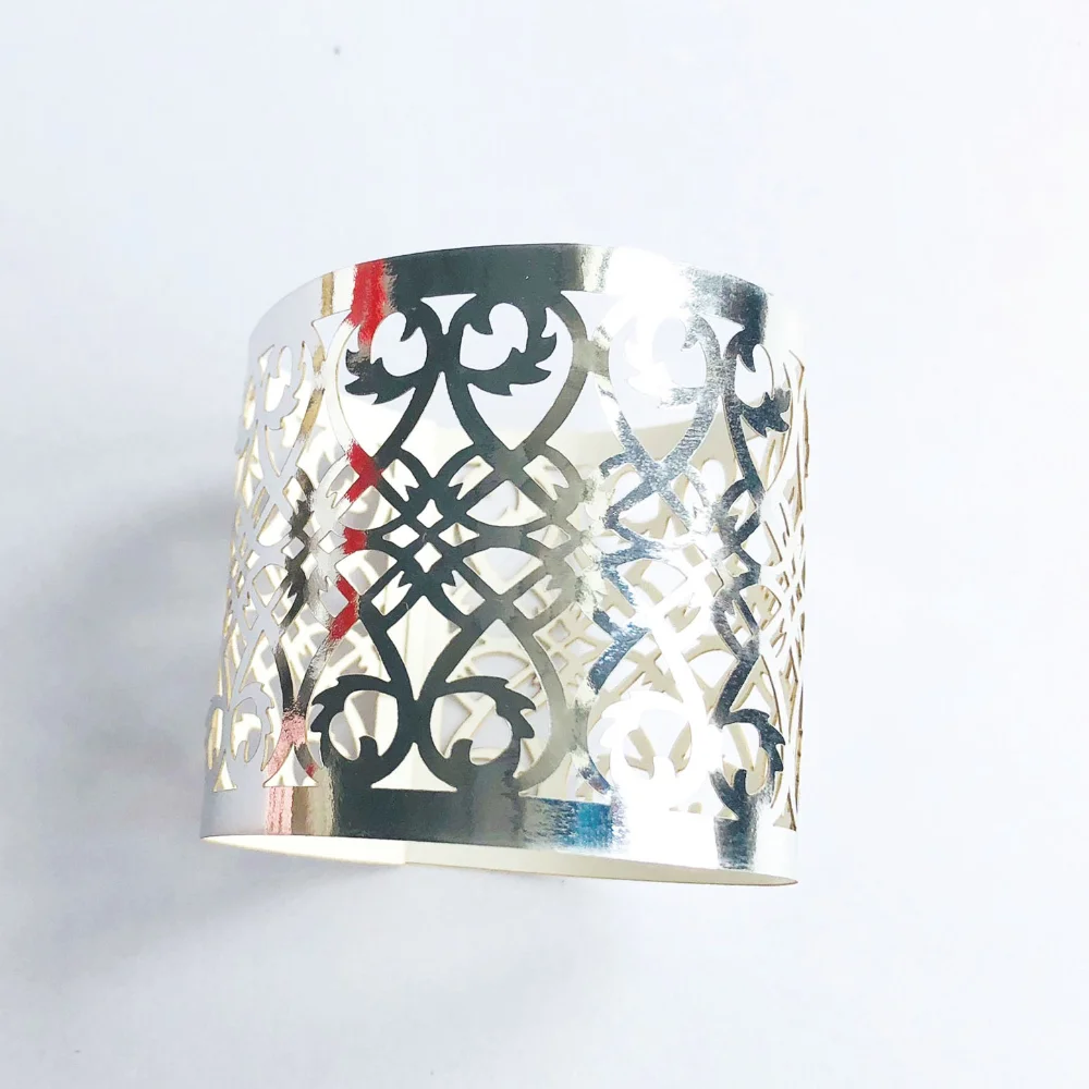 10 шт./компл. украшения на Рамадан для дома DIY кольцо бумажных салфеток коробка