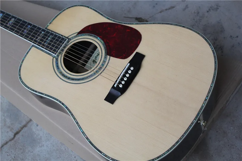 

factory custom new solid spruce top acoustic guitar D type 45 model 41" guitar In stock Can ship immediately 10yue23