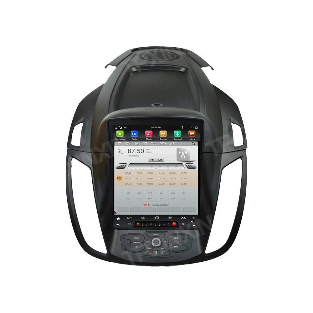 Billig Tesla Stil Android 9,0 6 Core Auto GPS Navigation Für Ford KUGA 2013-2017 Stereo Kopf Einheit Multimedia Player Auto Radio Carplay