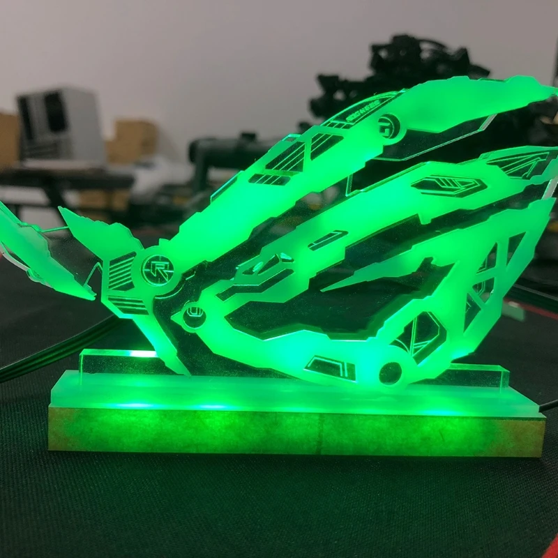 

2021 RGB Figure Belief Decoration 5V 3Pin Republic of Gamers LED Rainbow Lighting AURA SYNC Custom MOD Acrylic Lighting Panel