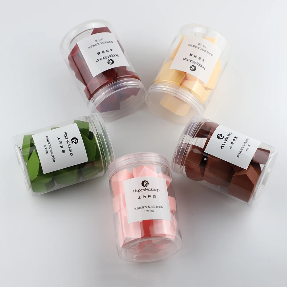 12 шт Мода 5 цветов дополнительная губка косметический спонж для нанесения