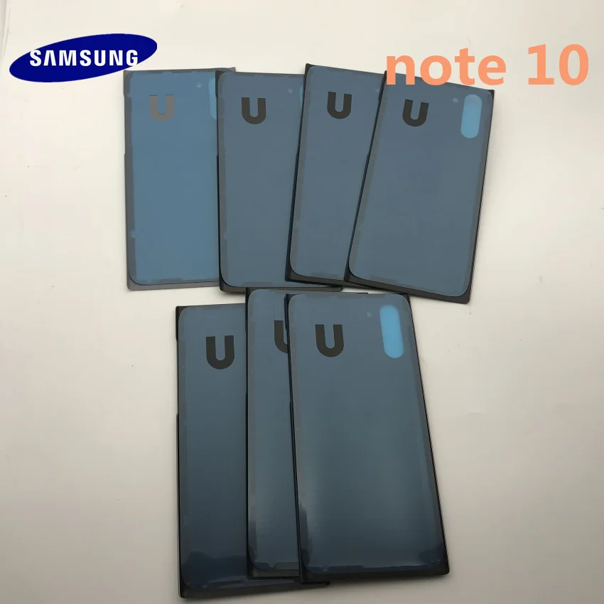 SAMSUNG Galaxy Note 10 N970 Note10 plus N975 Задняя стеклянная крышка батарейного отсека задняя дверь Корпус чехол Задняя стеклянная крышка+ инструмент