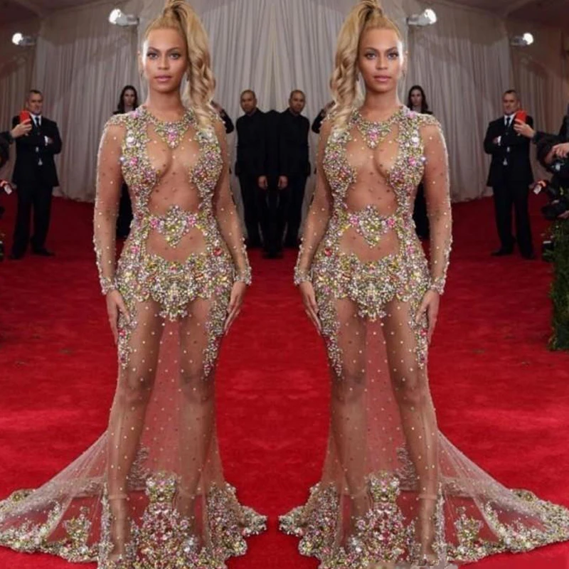 Кружевное Вечернее Платье Русалка с длинным рукавом и открытой спиной|Платья на