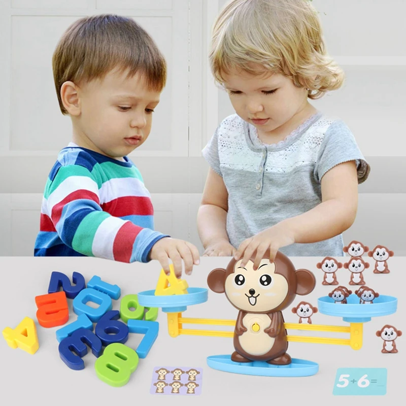 

Girls & Boys Toys Fun Educational Children's Gift Toy Stem Learning Monkey Balance Math Game Toys