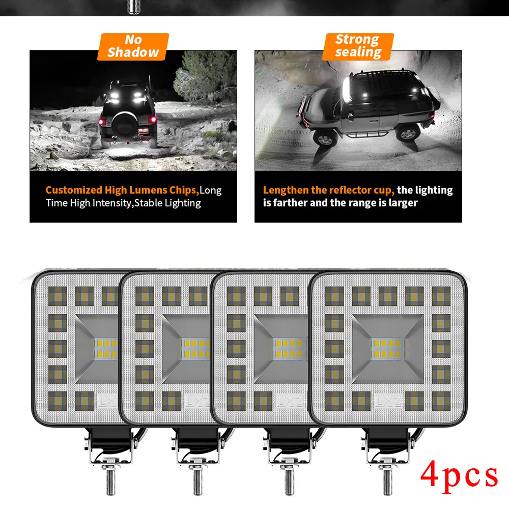 Автомобильный рабочий мини светильник 23 светодиода 69 Вт Точечный для