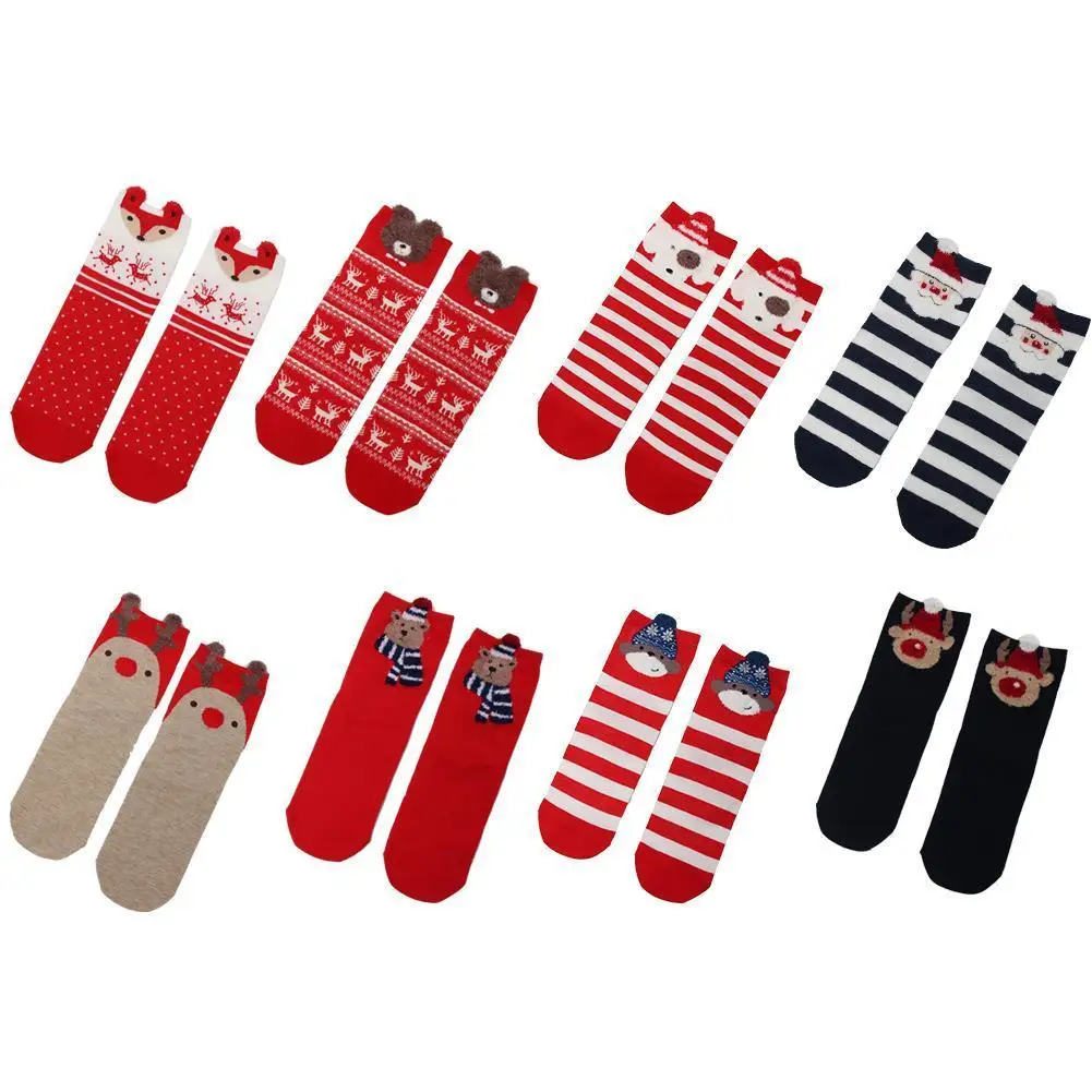 cotton blend Christmas Socks Decorations Navidad For Home Gifts Cristmas Kerst Decoration Year New Noel Natal Xma J9Q7 | Женская одежда