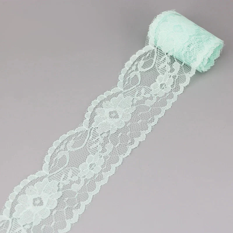 (10 ярдов/рулон) светильник зеленый цвет кружевной ткани ленты украшения