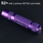 Конвой S2 плюс с Luminus SST20 светодиодная вспышка светильник 18650 вспышка светильник фиолетовый фонарь мощный EDC Linterna фонарик для кемпинга Рыбная ловля рабочий светильник