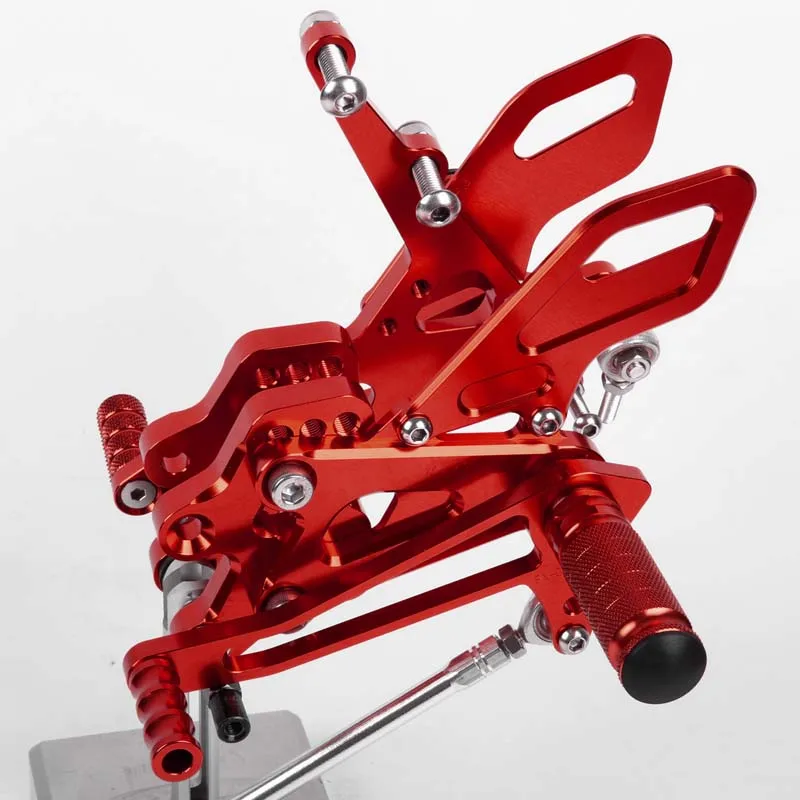 Педаль мотоцикла для Kawasaki ZX10R 2004 2005 алюминиевый сплав Rearset подножки ног черный