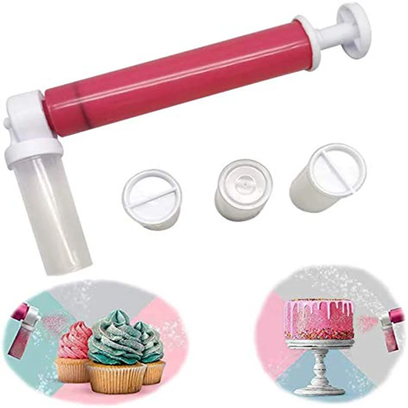 

New Manual Cake Spray Gun Pump Coloring Baking Decoration Tools Cake Pastry Dusting Spray Tube Manual Airbrush Pump For Cupcakes
