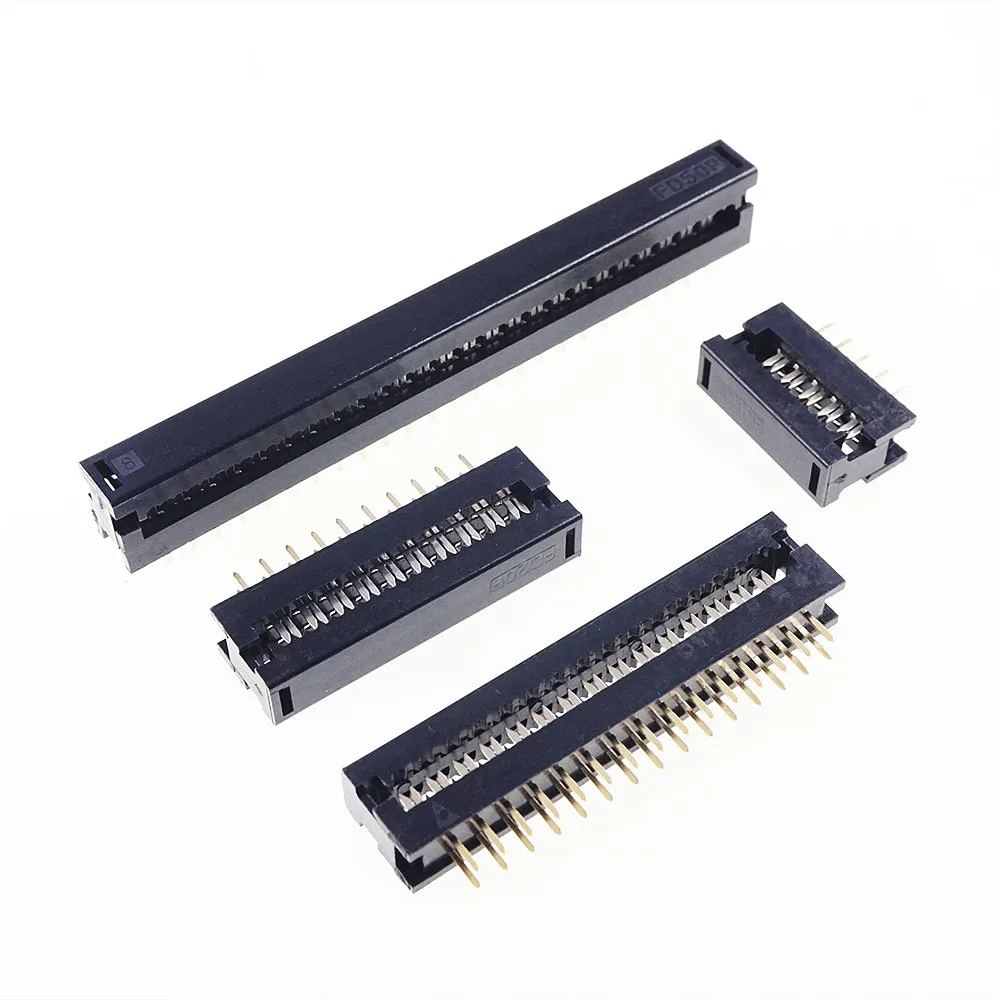 50 шт. Плоский Кабель-адаптер DIP Plug FD 0 10 дюйма шаг 2 54 мм 6 8 12 14 16 18 20 24 26 30 34 40 60 64 Pin 1 27 -