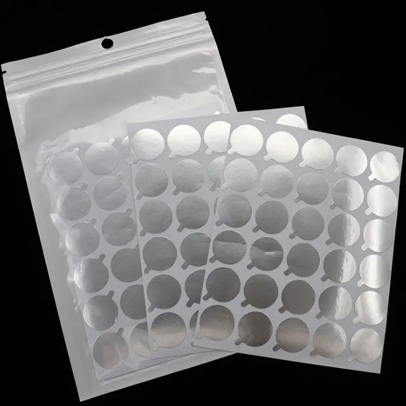 

New Disposable Eyelash Glue Holder Foil Pallet Paper For Eyelash Extension Glue Pads Sticker Jade Stone Makeup Tool