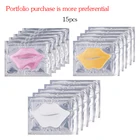 Горячая продажа коллагеновая маска для губ 3 типа 15 шт. увлажняющая питательная маска против морщин для увеличения губ Уход за губами