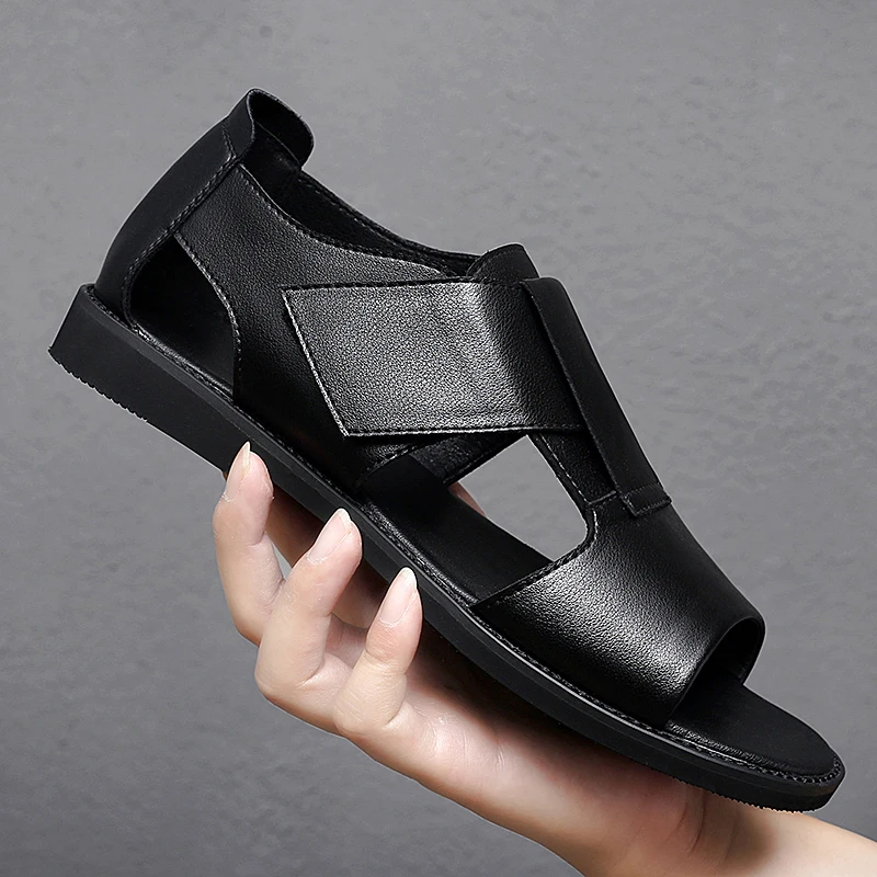 2020 летние мужские пляжные сандалии-гладиаторы уличная дышащая обувь римская