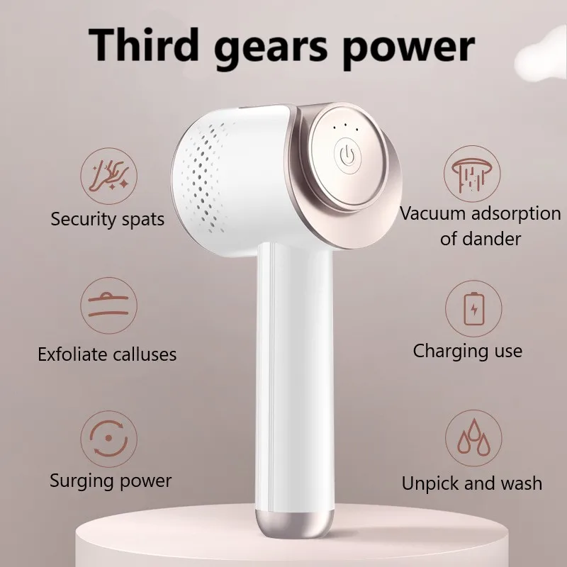 Newest Electric Foot Grinder Vacuum Callus Remover Pedicure Tools Rechargeable Files Clean for Hard Cracked Skin |