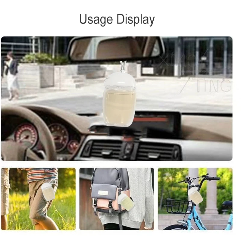 

Refillable Bottles 10Pcs/Lot 30ml 60ml Empty Refillable Bottle With Key Ring Travel Transparent Plastic Hand Sanitizer Bottle