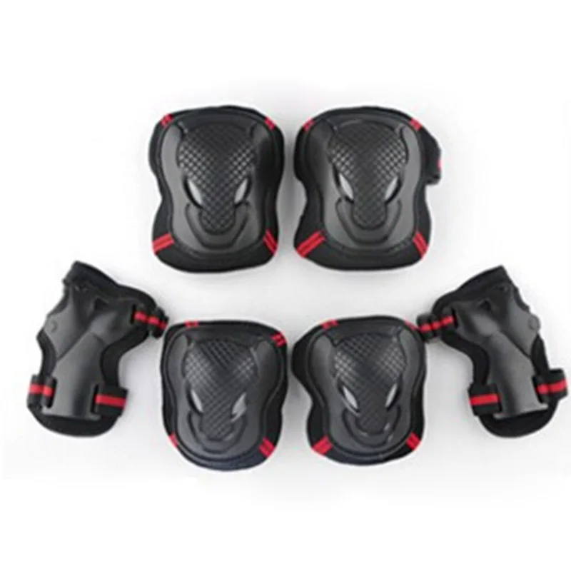 

6pcs/Set Adjustable Knee Elbow Wrist Protective Pads Elbow Support Knee Pads For Outdoor Skating Roller Equip