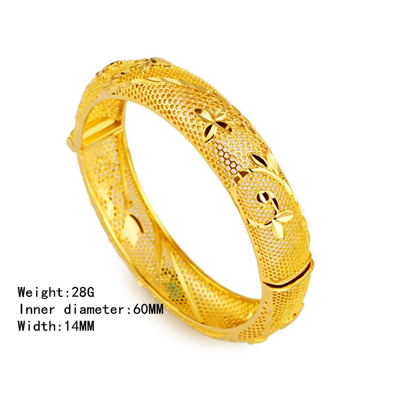 Роскошные золотые браслеты Дубай Рамадан турецкие ювелирные изделия Аллах для