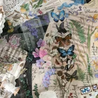 3 листаупаковка Цветы Растения наклейки для животных наклейки пакет для скрапбукинга дневник планировщик альбом журналистская карточка