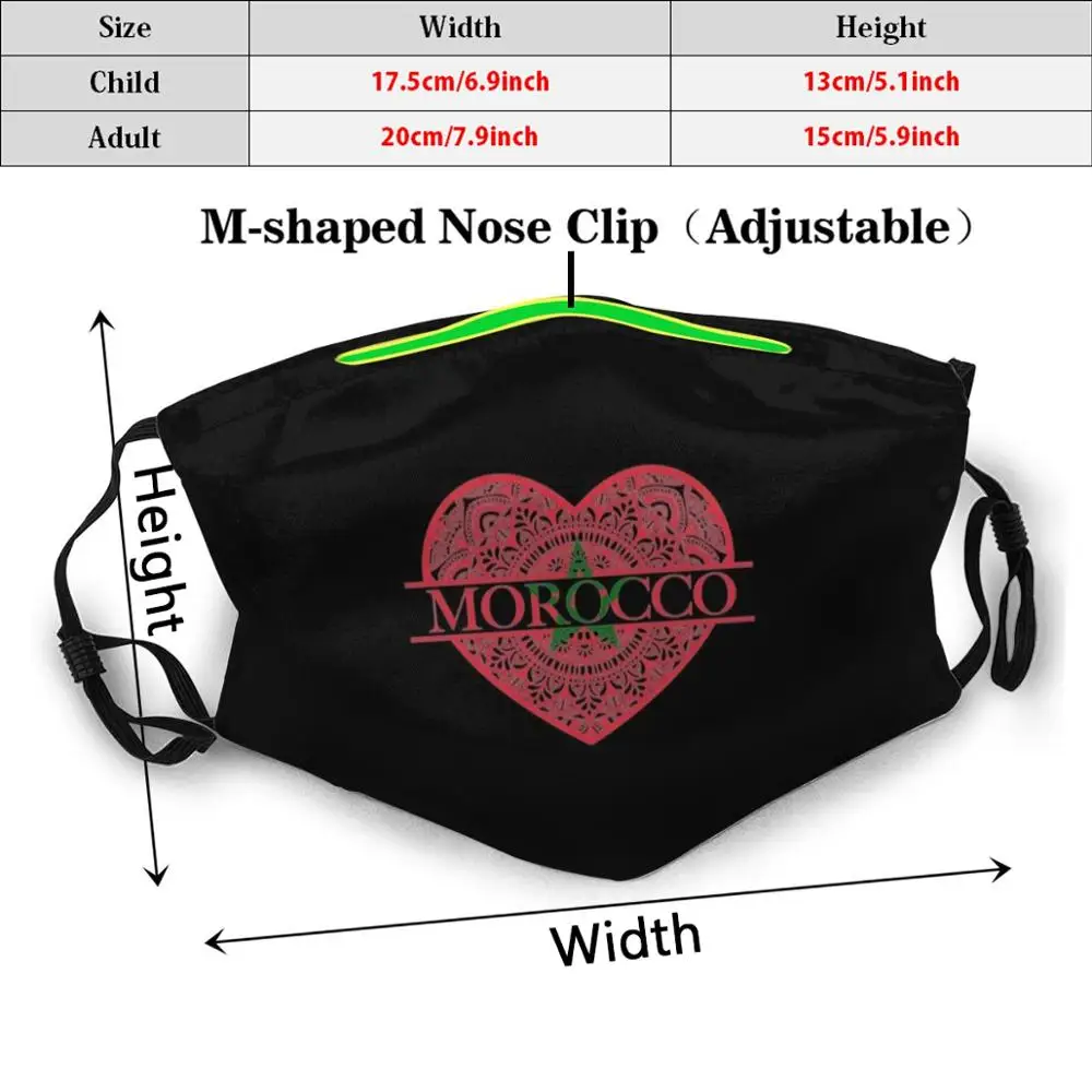 С надписью I Love Марокко сердце Мандела флага Марокко-подарок для марокканские из