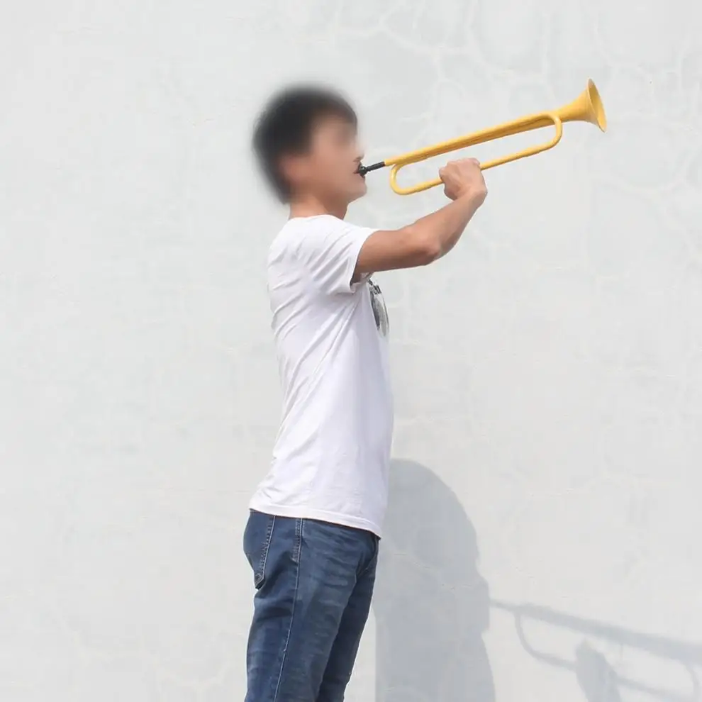 ABS bB key Bugle кавалерия труба тромпит и мундштук Музыкальные инструменты для детей