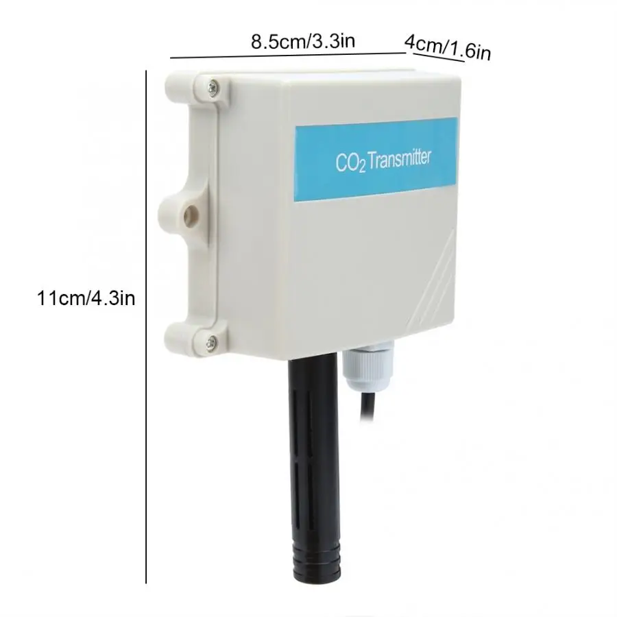 CO2 Detector Carbon Dioxide Sensor Concentration Agricultural Greenhouse Transmitter | Инструменты
