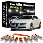 Безошибосветодиодный ная лампа BADEYA, 7 шт., Canbus, Внутренняя купольная карта, багажник, перчаточный ящик, комплект фонарей для 2003-2010 Alfa Romeo GT, автомобильные аксессуары