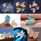 CAOSHI Изысканные кольца в форме летающей бабочки, модные украшения для девочек, элегантные женские подарки на свидание, аксессуары для пальцев