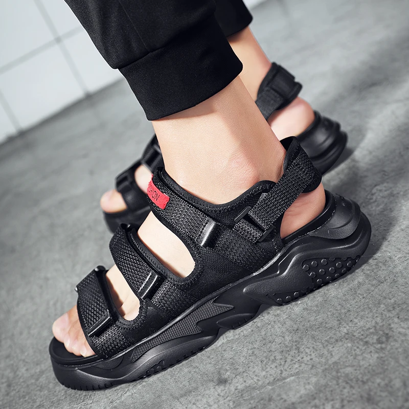 

Outdoor Sandals Men Sandali Da Uomo Summer Men Sandals Mens Sandles Male Leather Sandalen Heren Roman Beach For Rubber
