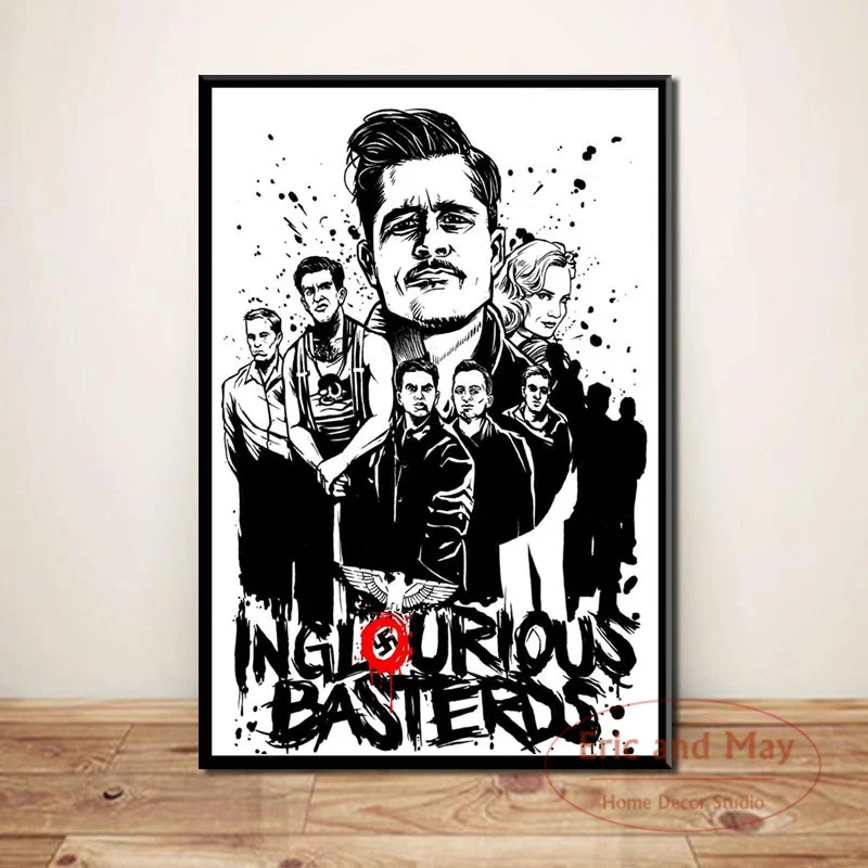 

Inglourious Basterds Quentin Tarantino Poster And Print Canvas Painting Art Wall Pictures Hot Room Decoration Aesthetic Affiche