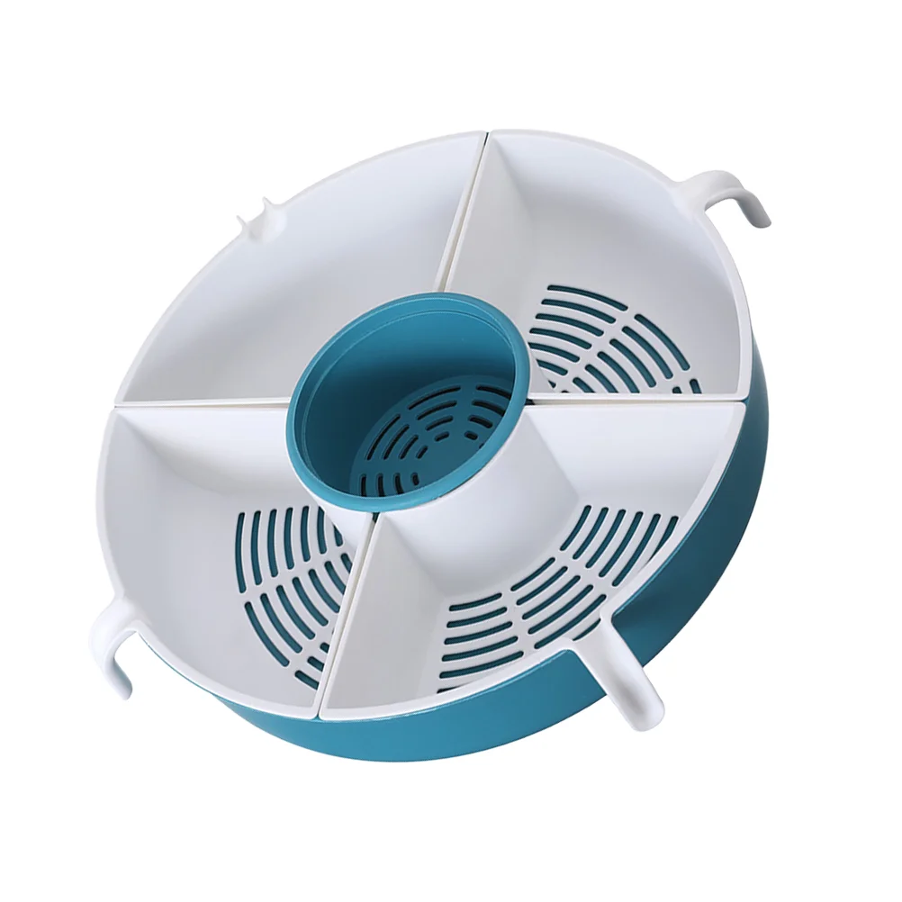 

Ситечко для мытья риса, фруктов, Двухслойное пластиковое ситечко для мытья